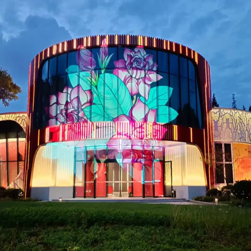 Laser Projector 3D Digital Building Landscape LPD Proyector Video Playground Amusement Park 3D Mapping Projection