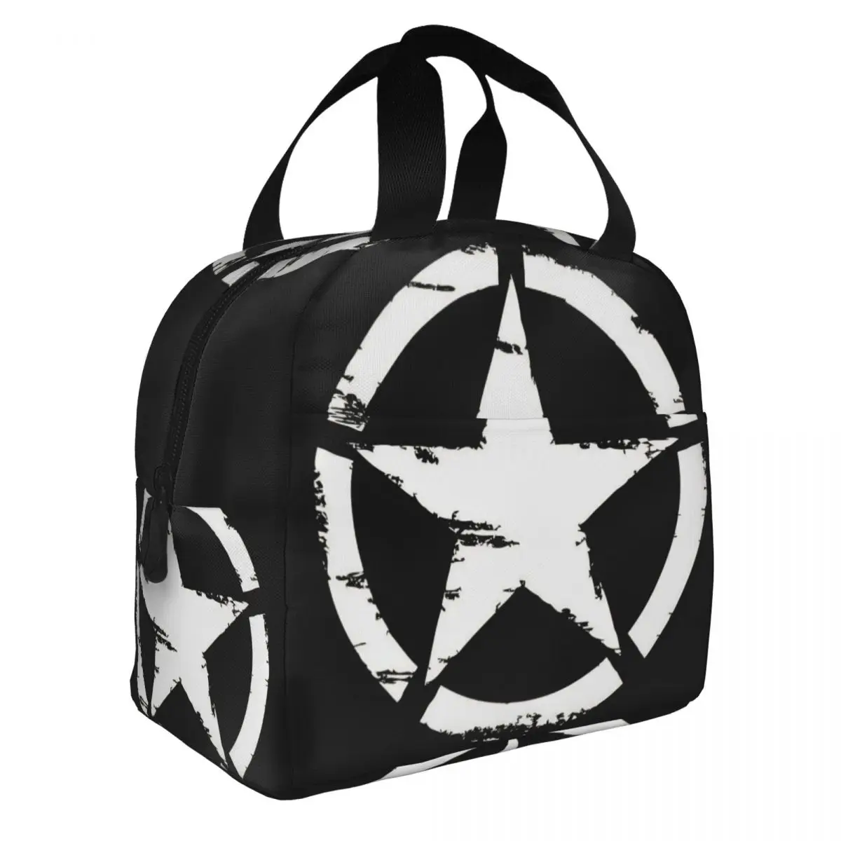 Military Tactical Army Star Portable Lunch Box for Women Multifunction Thermal Cooler Food Insulated Lunch Bag For Travel Work