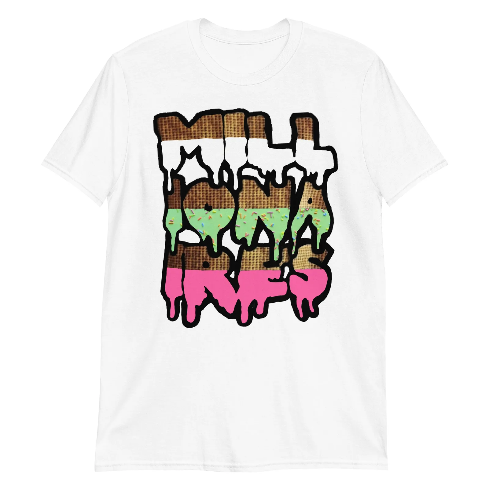 MILLIONAIRES Ice Cream Drip Logo Scene Queen Emo Band T-Shirt V2