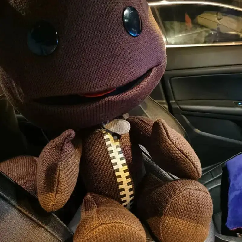 Little Big Planet Afro Sackboys Figur Plüschtier Spiel Sackboys Modell Geburtstagsgeschenk für Kinder Stoffpuppe Kuscheliges Abenteuer Buddy