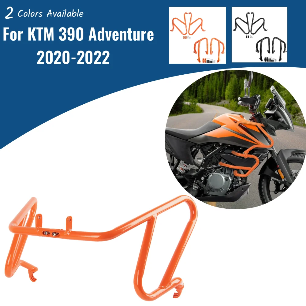 

for KTM 390 Adventure 390Adv Adv 2020-2023 2022 Engine Highway Guard Crash Bar Motorcycle Bumper Frame Upper or Lower Protection