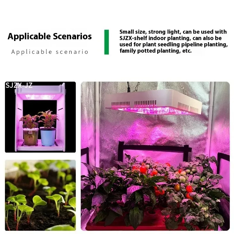 LED Plant Lights Three Lighting Modes Quantum Board Lamp AC 85-265V Full Spectrum 40W Grow Light for Indoor Greenhouse Growing