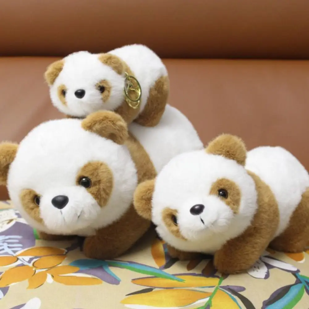 Stuffed Animals Panda Plush Toy Bag Pendant Home Decor Stuffed Panda Soft Pillow Cartoon Brown Panda Doll For Children