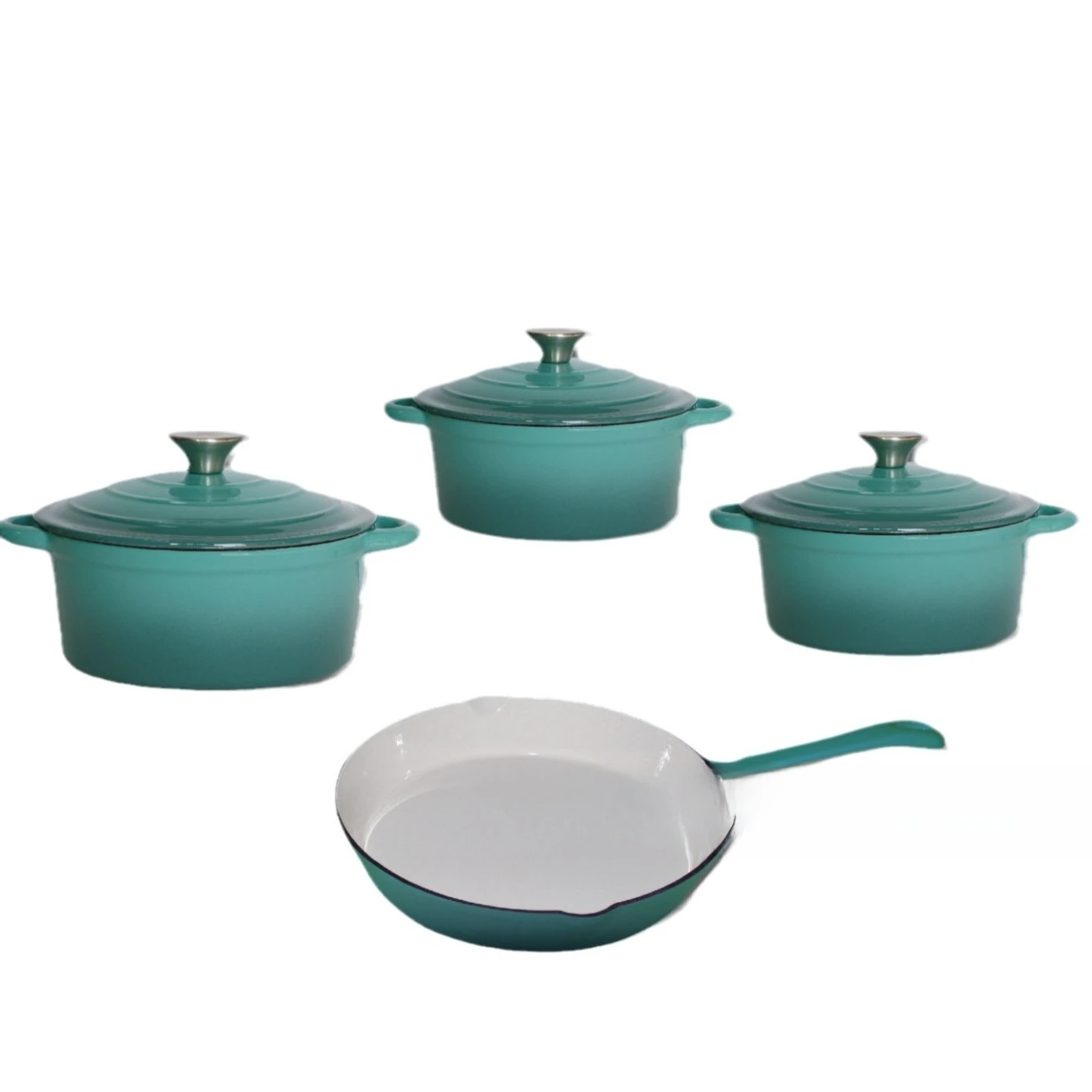 

Cast iron pan, enamel saucepan, frying pan, non stick kitchen family