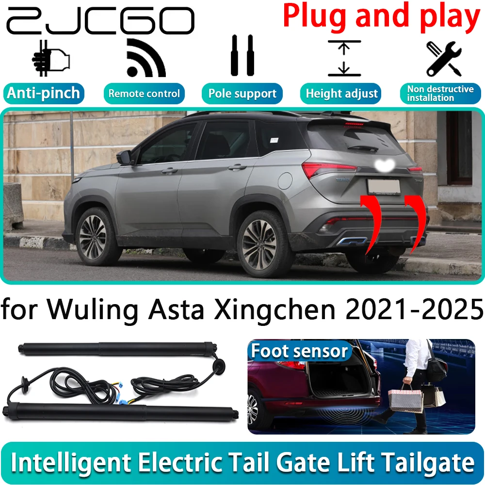

ZJCGO for Wuling Asta Xingchen 2021-2025 Car Electric Powered Tailgate Power Liftgate Automatic Tailgate System With Foot Sensor