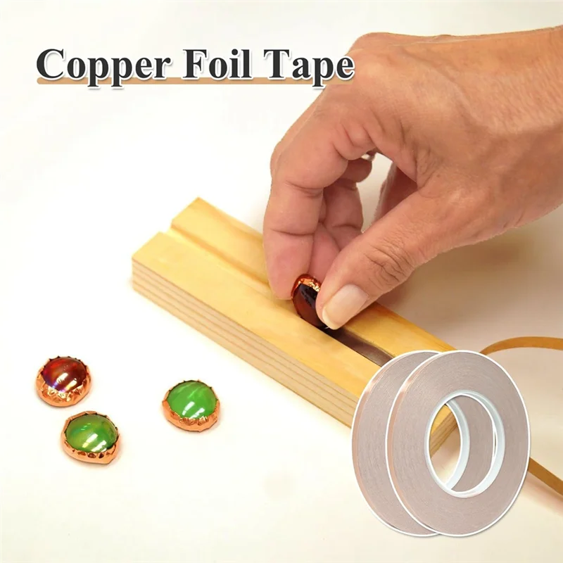 銅箔テープ、ステンドグラス用品用導電性0.2インチX164FT接着剤、ギタB