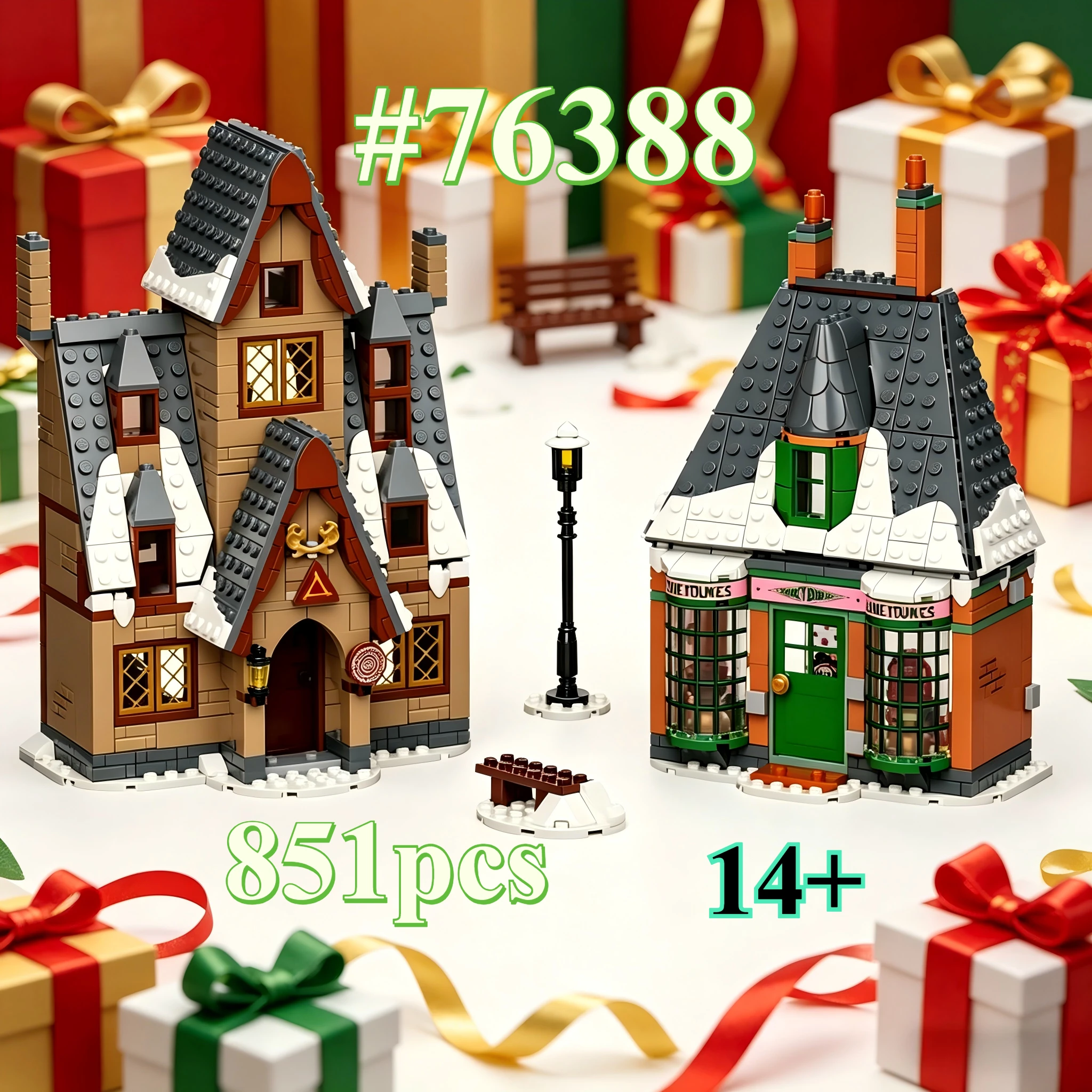 

Explore The Magic Village 76388 Building Blocks Sets Suitable for Birthday Gifts Compatible with Legoed Particles,851pcs.
