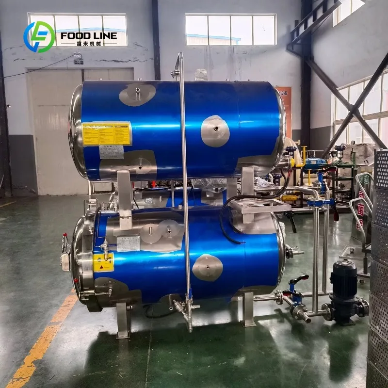 Customized Stainless Steel Food Grade Sterilization Pot - Fully Auto High Temp/Pressure Spray Type for Commercial Cooked Food