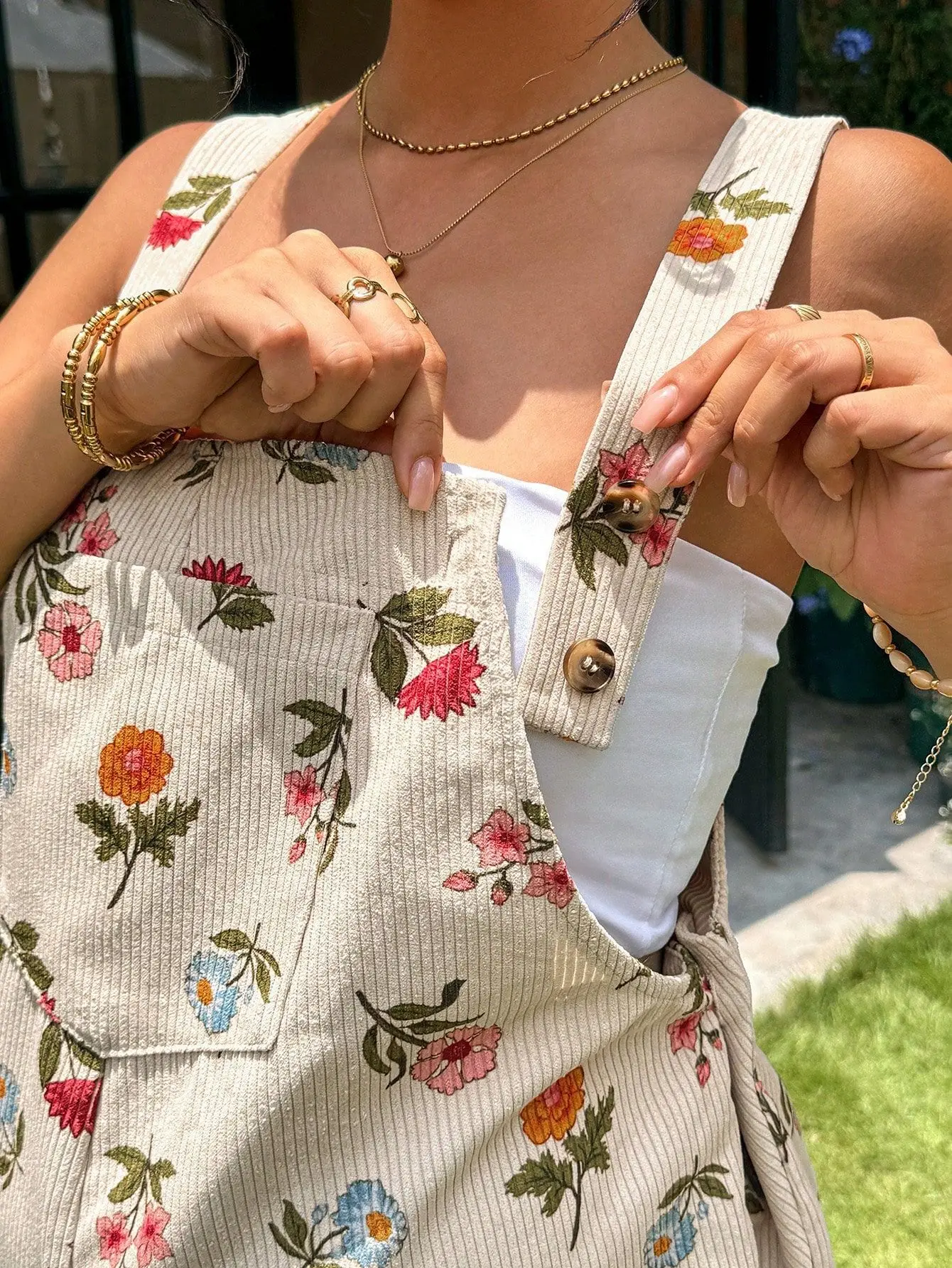 New Maternity Overalls Shorts Heart/Floral Printed Casual Pregnancy Jumpsuit With Adjustable Waist For Expectant Mothers Clothes