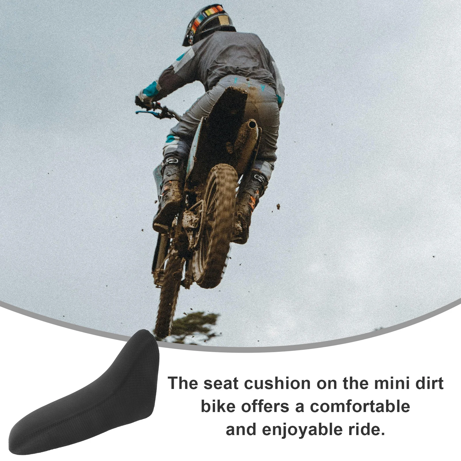 

Motorcycle Seat Cushion for Mini Dirt Bikes - Ergonomic Skin-Friendly Impact Resistant Replacement Pad for Off-Road Riding