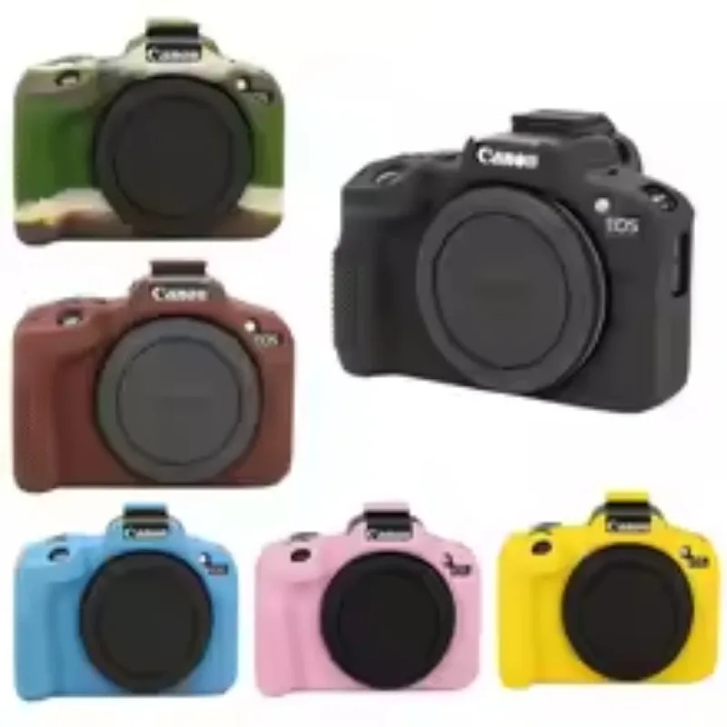 Litchi Pattern R50 Soft Silicone Case Armor Camera Body Cover For Canon EOS R50 EOSR50 Digital Camera Skin
