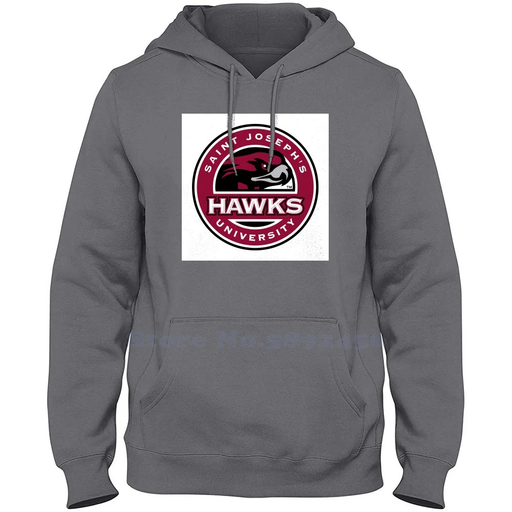 Saint Joseph's Hawks Casual Clothing Sweatshirt 100% Cotton Graphic Hoodie