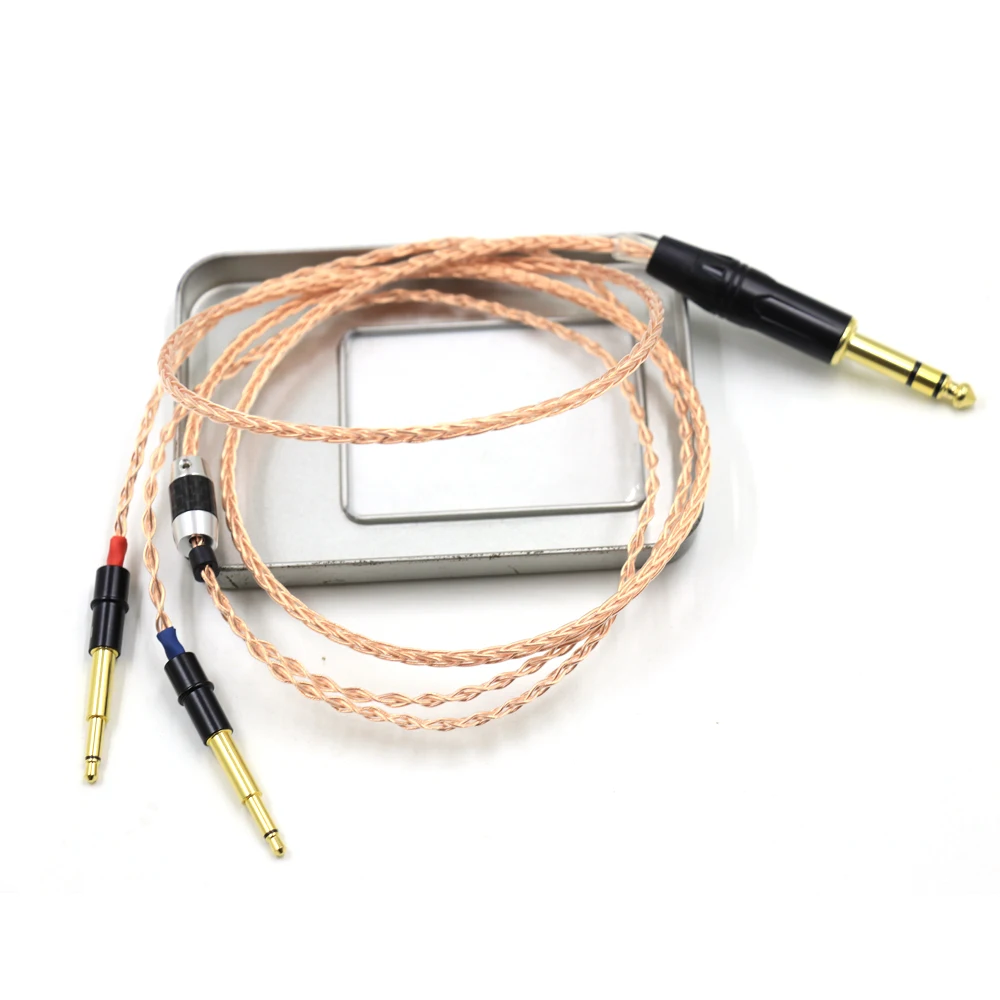 2.5/3.5/4.4/6.5 มม.ปลั๊ก 8 Core 7N OCC ทองแดงบริสุทธิ์สายหูฟังสําหรับ Meze 99 คลาสสิก NEO NOIR ชุดหูฟังหูฟัง