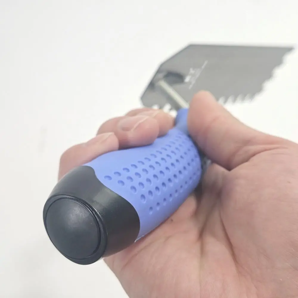 สแควร์ฟันเกรียงเครื่องมือ Professional Anti SLIP Handle Putty Scraper ที่มีประสิทธิภาพขูดไม้พายเหล็กคาร์บอนเครื่องมือก่อสร้าง