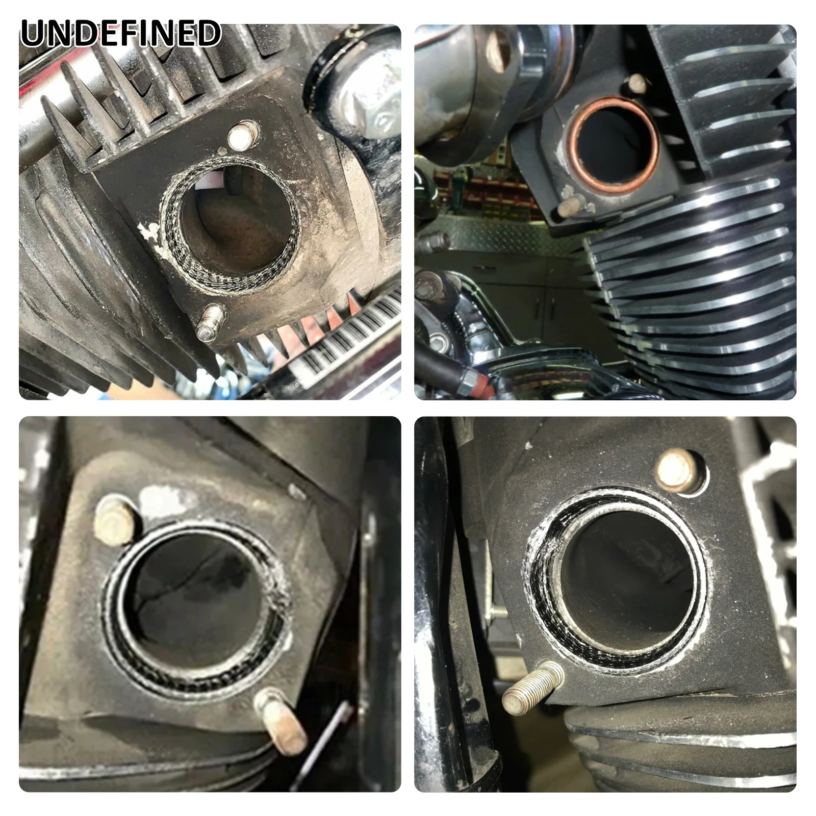 Motorrad 2 Stück Konische Auspuffdichtungen für Harley Big Twin Sportster Dyna Fat Bob Softail Touring Ersatz 65324-83 – Detail 2