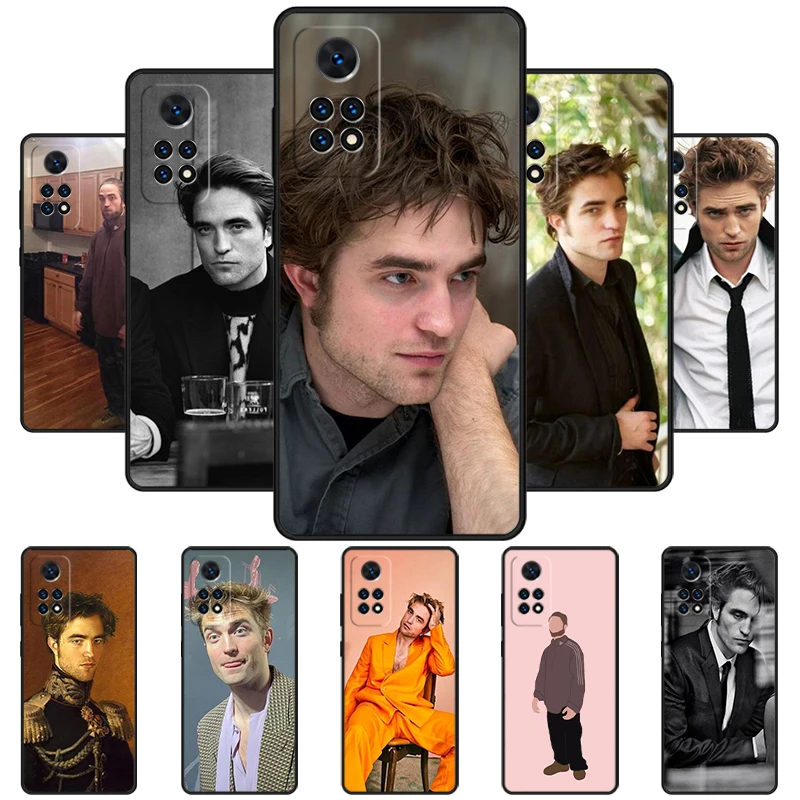 Robert Pattinson-Redmi note 11 pro 11s 10t 9s promax 8 pro xiaomi mi 11 12x12s用の耐衝撃性電話ケース