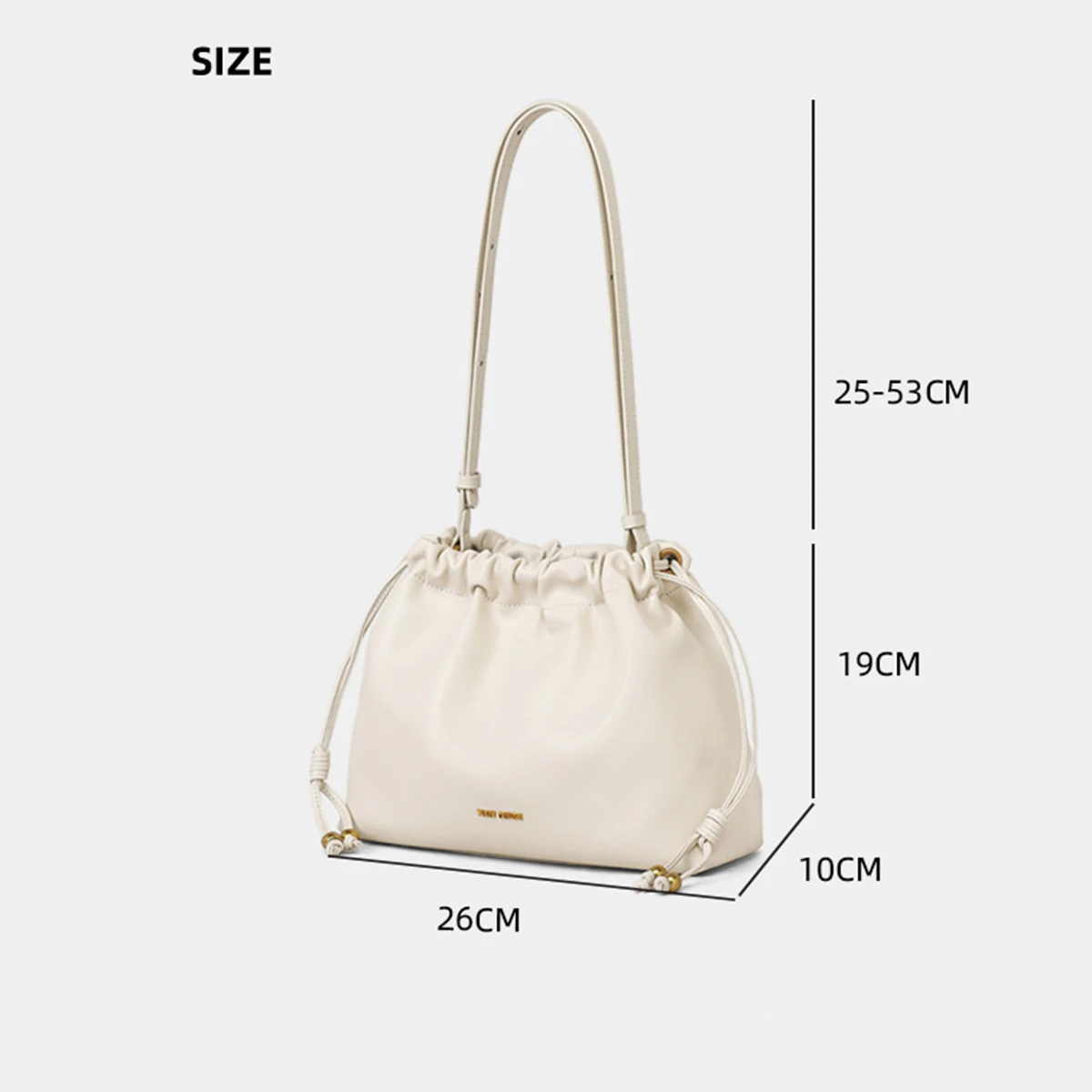 Korean Version Women's Genuine Leather Handbag New Cloud Pleated Underarm Bag Casual Lightweight Simple Shoulder Crossbody Bag