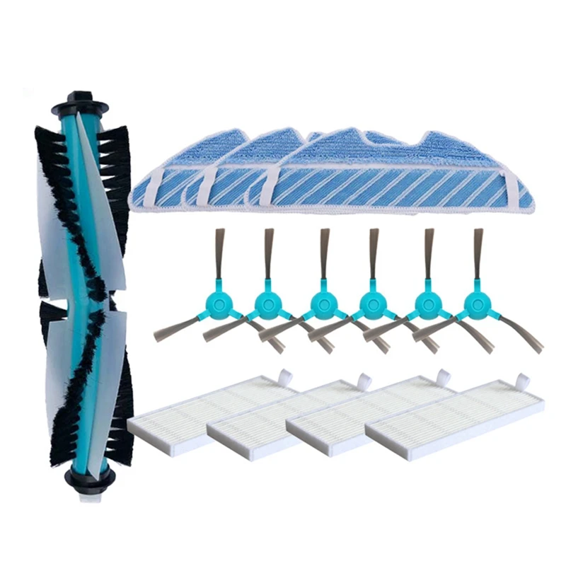 สําหรับ Cecotec Conga 1290 1390 1590 เครื่องดูดฝุ่นหุ่นยนต์ Roller HEPA FILTER Mop เปลี่ยน