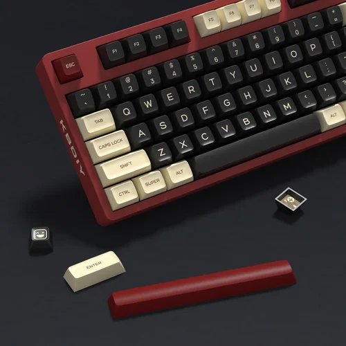 Imagen 1 del producto KBDiy-Juego de teclas de teclado PBT Rome, teclas personalizadas Retro de doble disparo, perfil SA ISO 7U, 161 teclas para interruptores MX GMK67 K500
