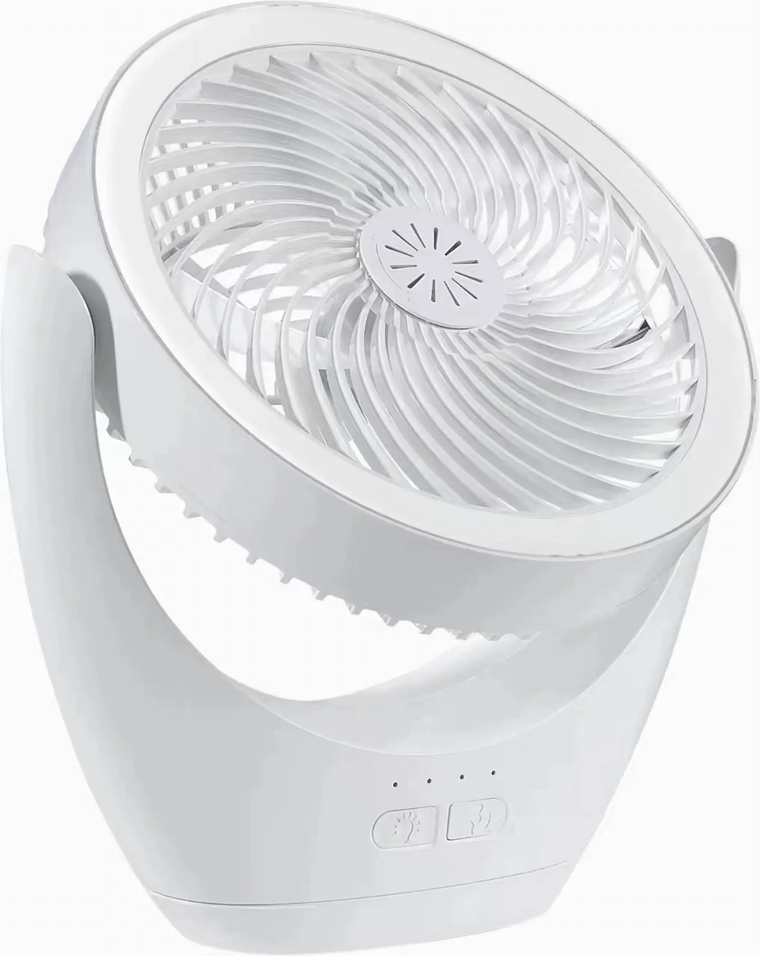 Ventilador de Camping recargable, circulador de aire portátil de escritorio, ventilador eléctrico de techo inalámbrico con luz LED, ventilador doméstico con Clip