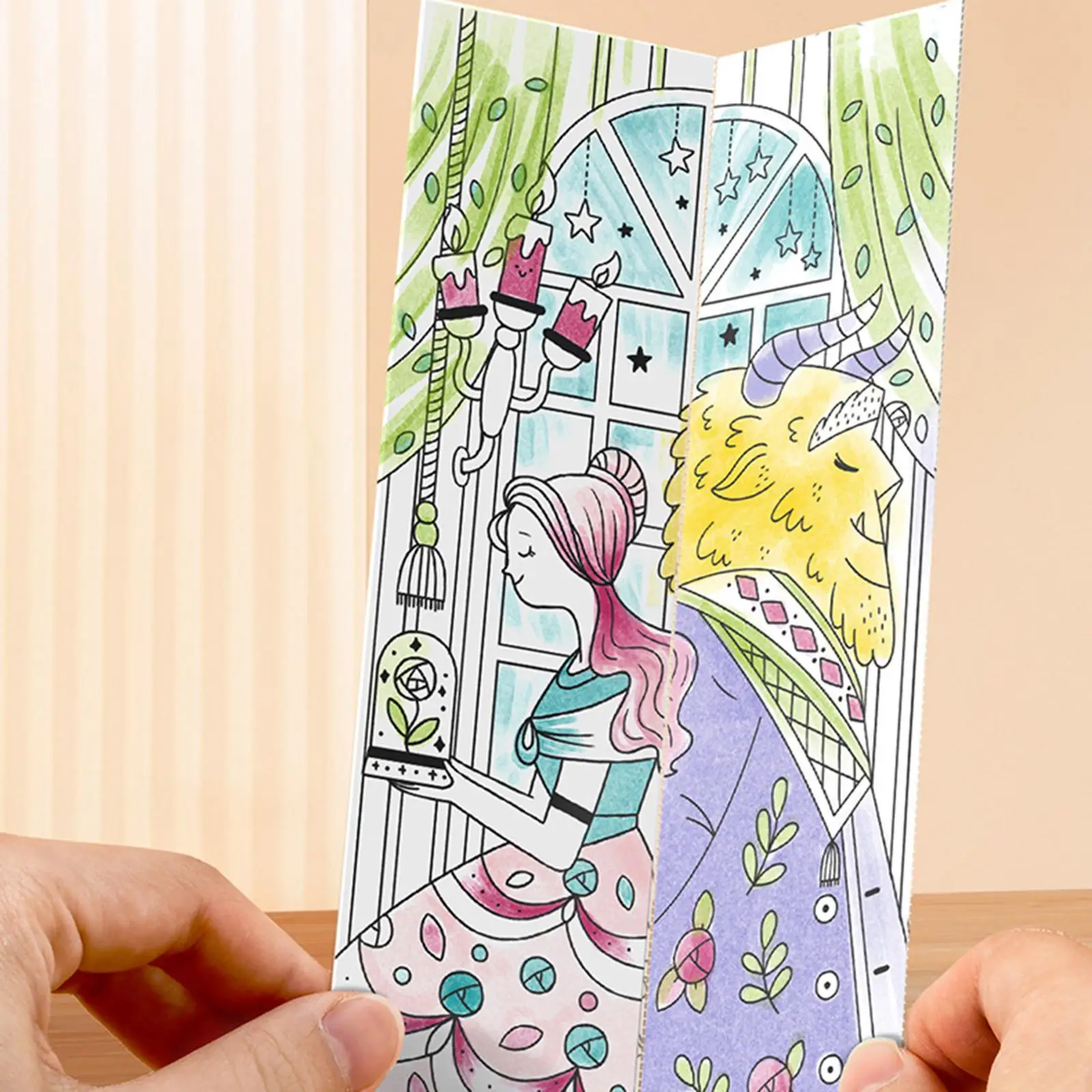

Watercolor Painting Book Children with Painting Brush Entertainment DIY Gift