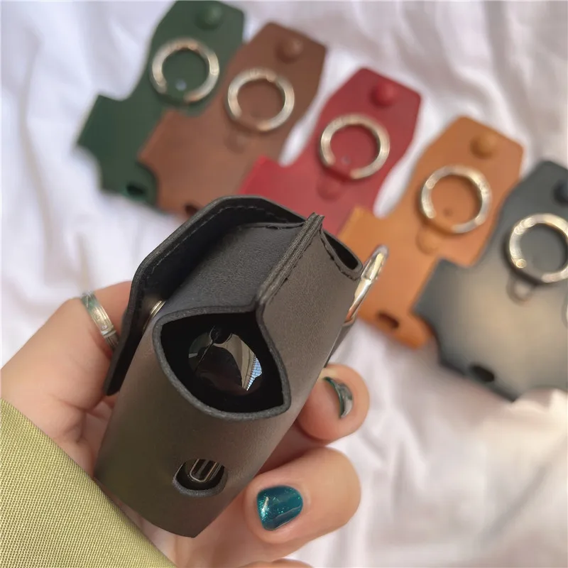 Funda de lujo para Samsung Galaxy Buds 2/Pro/Live Buds, Protector de auriculares de cuero con anillo antipérdida, fundas para Galaxy Buds 2