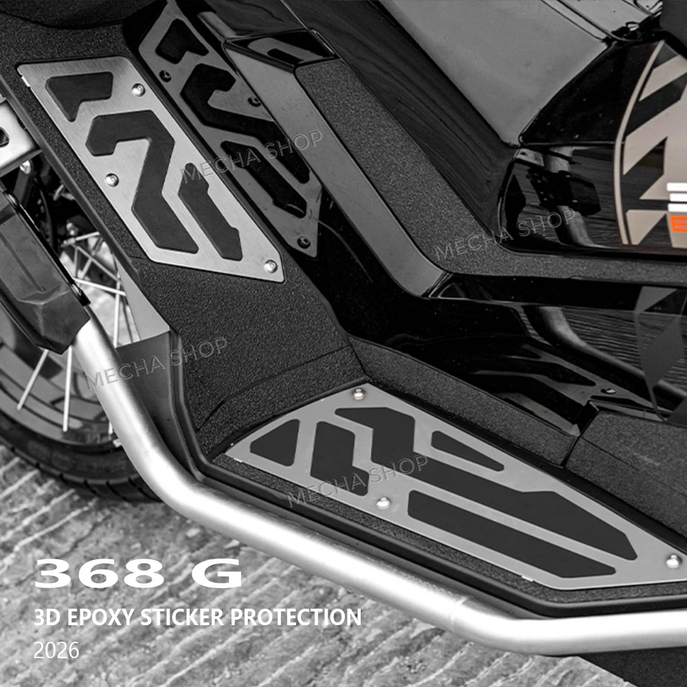 

For Zontes 368 G 368G 2026 Accessories Tank Pad Armor Sticker Foot Pedal Thickened Rubber Protective Sticker