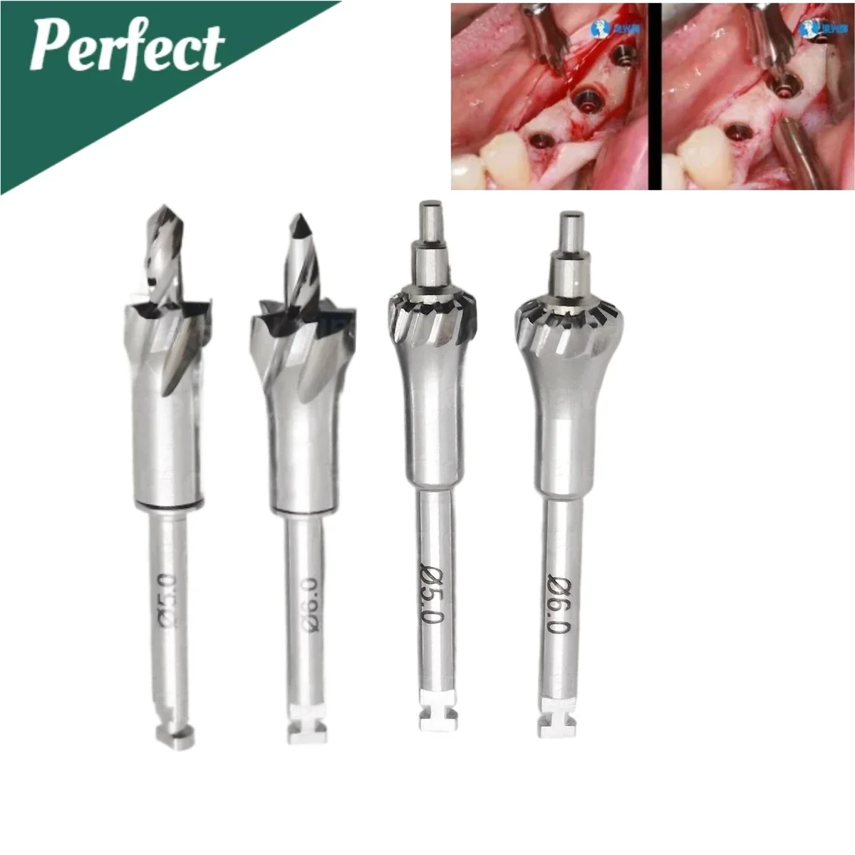 Dental Implant Bone Profiler Guide Screw Surgical Instrument Grinding Bur with Pilot Drill for Hiossen OSSTEM Dentium ITI MIS