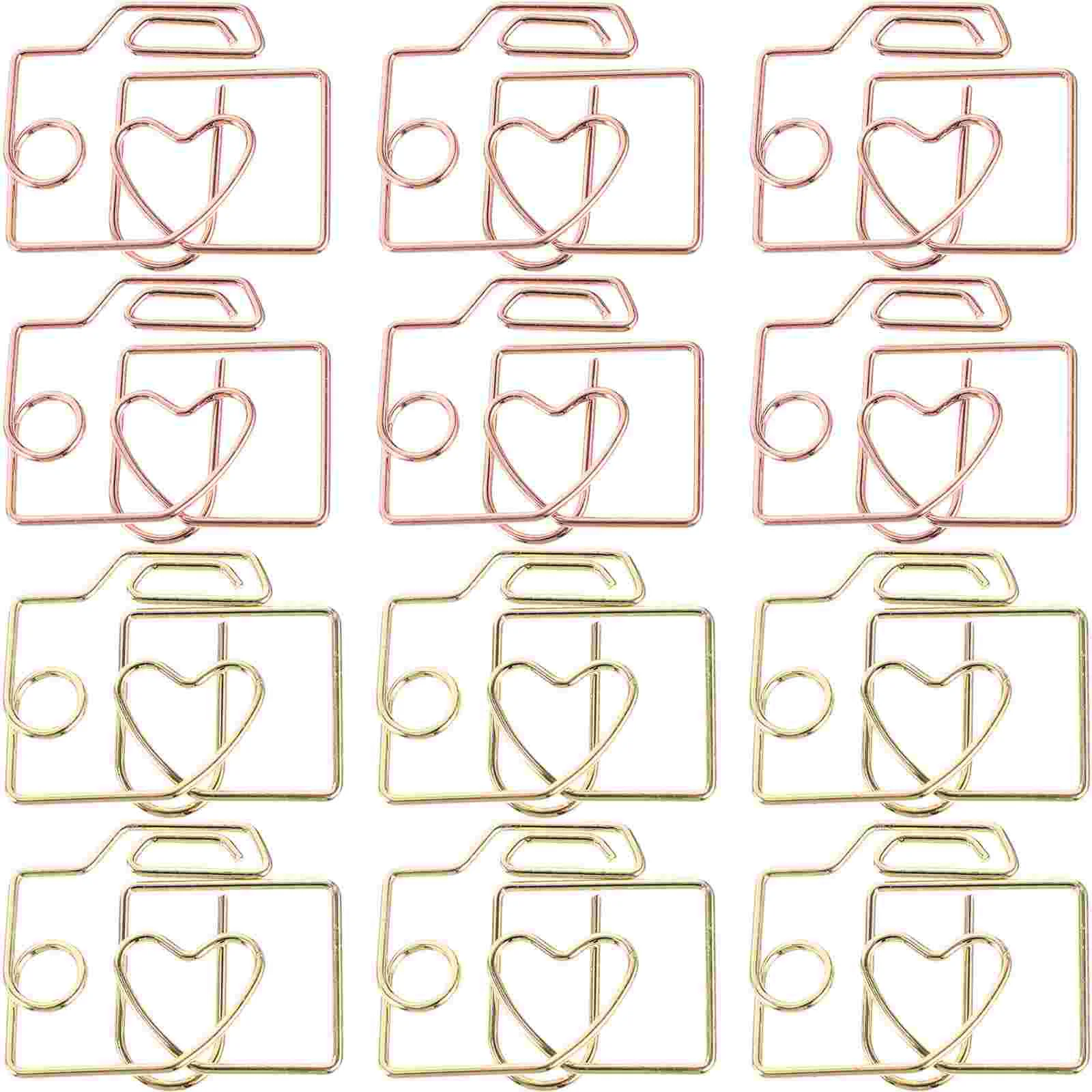 20 Pcs Mini Room Metal Paper Clip Clips Small Cartoon Craft Cute Office Multi-use Lovely File Novelty