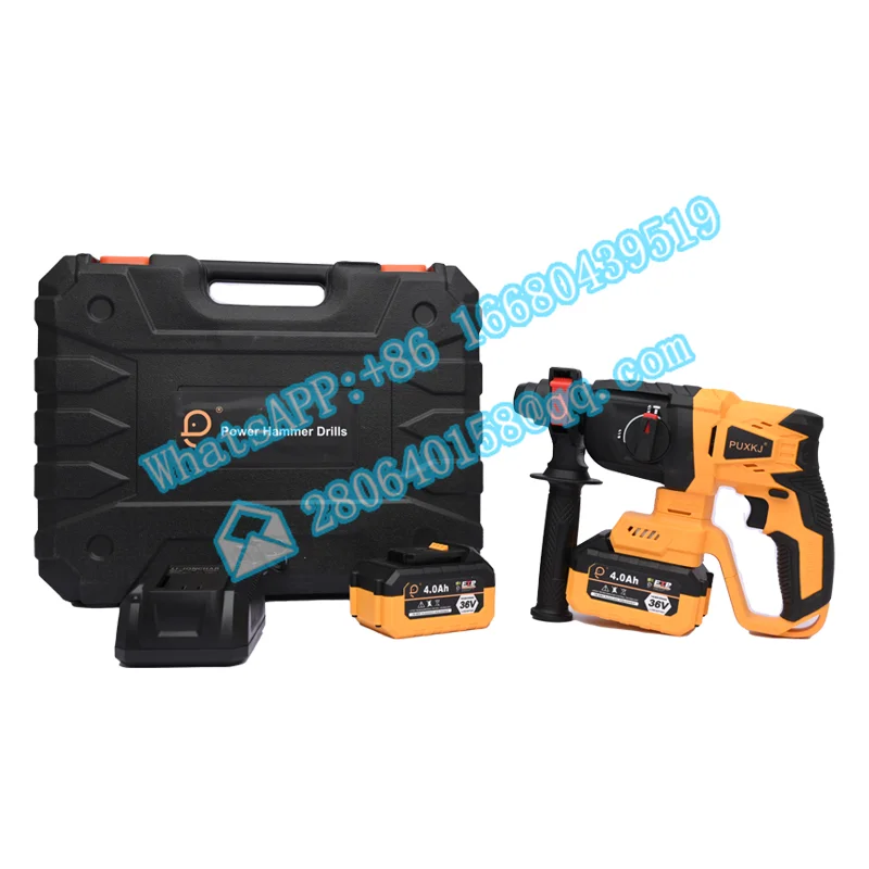 Brushless Cordless Rotary Electric Hammer Power Tools Rechargeable   Drill