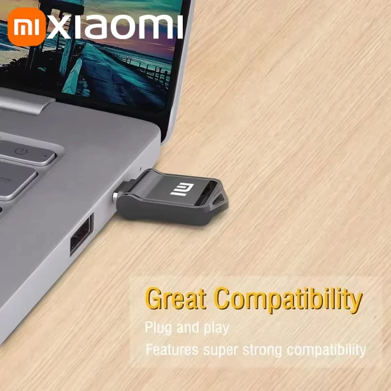 Xiaomi 2 تيرا بايت 1 تيرا بايت Type-C معدن صغير بندريف USB 3.0 130 برميل/الثانية سرعة عالية رائجة البيع محرك فلاش أصلي لتخزين الهاتف PC TV السيارة