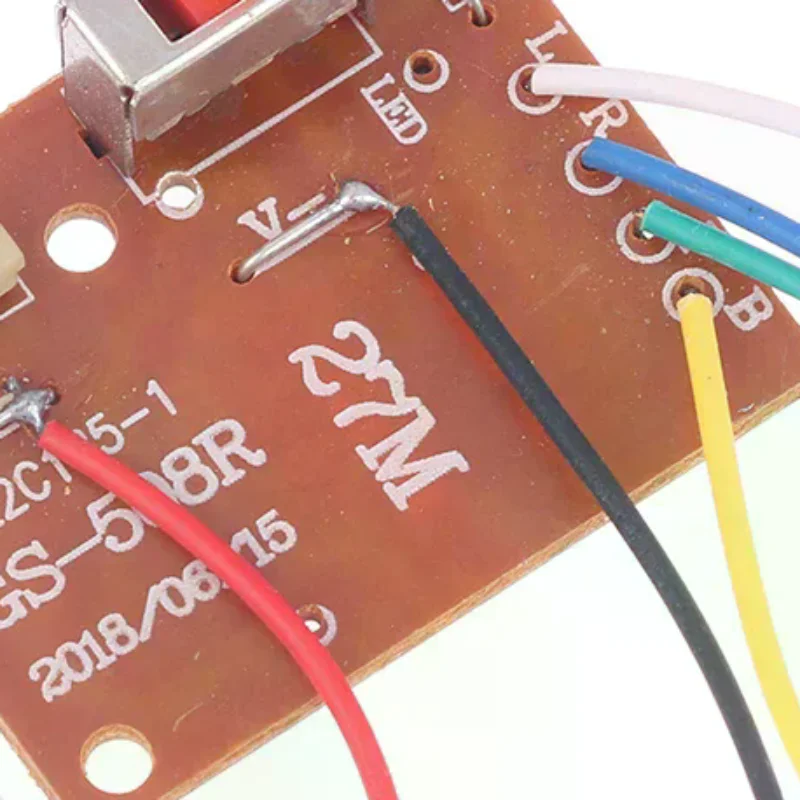 4CH RC Remote Control 27MHz Circuit PCB Transmitter and Receiver Board with Antenna Radio System for Car Toy