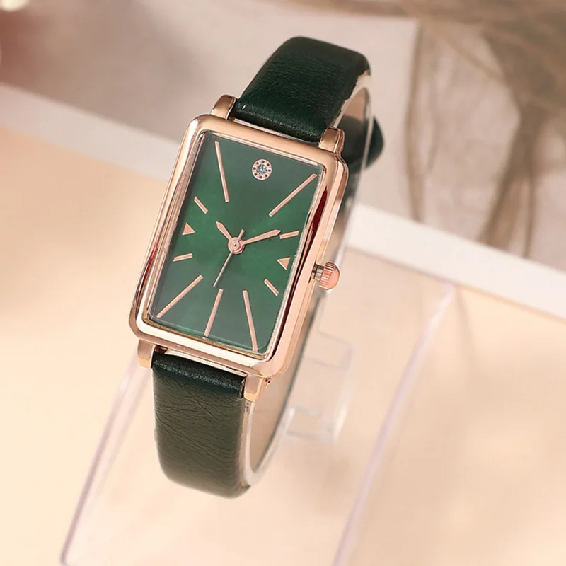 Small Rectangular Women's Belt Quartz Watch European and American Niche Korean Hot Casual Cool Student Minimalist Business