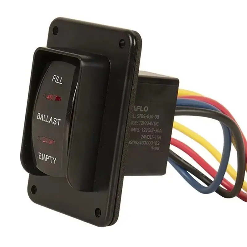 For Marine Water Pump Compatible 12V Waterproof Reverse Polarity Switch, For& Against Control Unit