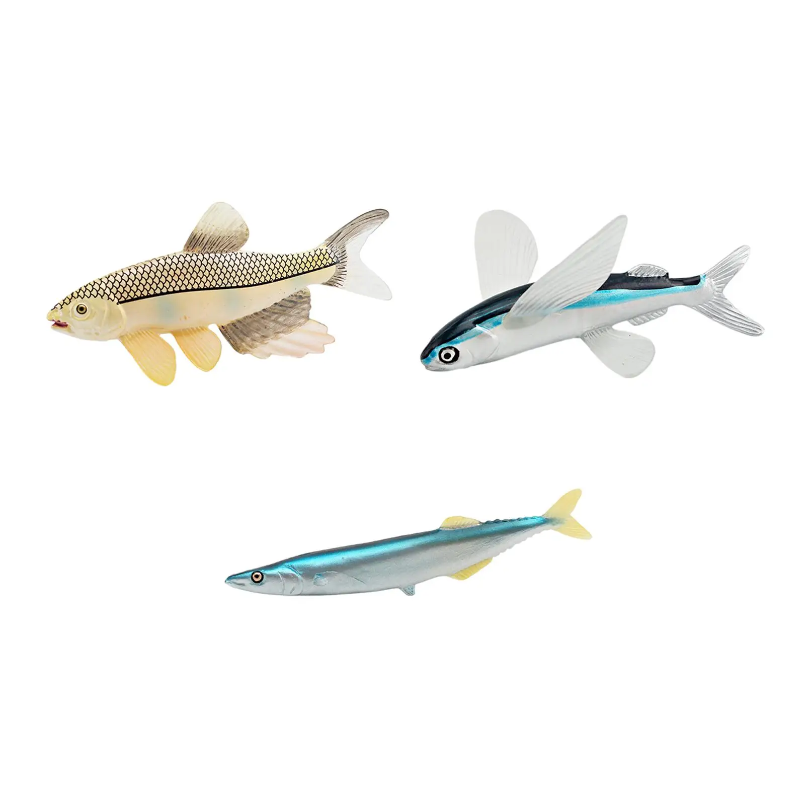 Figuras de peixe simulado para crianças, vida marinha animais, cupcake topper, brinquedo modelo