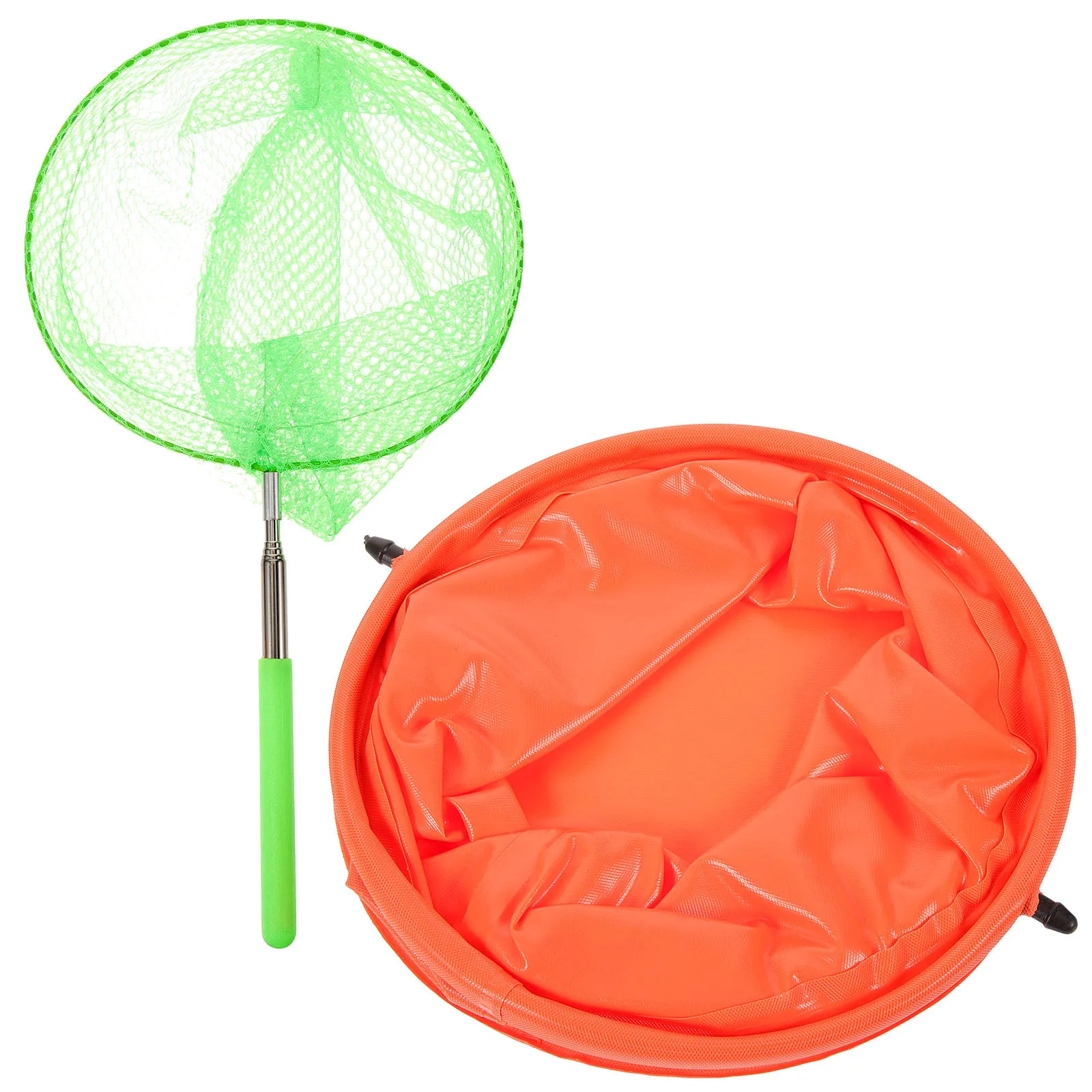 1 مجموعة الفولاذ المقاوم للصدأ للتمديد شبكة صيد السمك طوي حوض خارجي للأطفال اصطياد الأسماك الصغيرة الحشرات الفراشات المحمولة #3