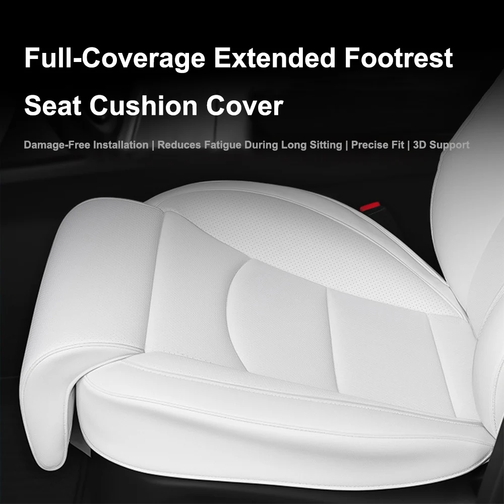 For Tesla Model 3/Y 2021-2026 Seat Cushion with Leg Support Seat Protection Cover with Extension Leg Rest Pad Relieve Fatigue - view 3
