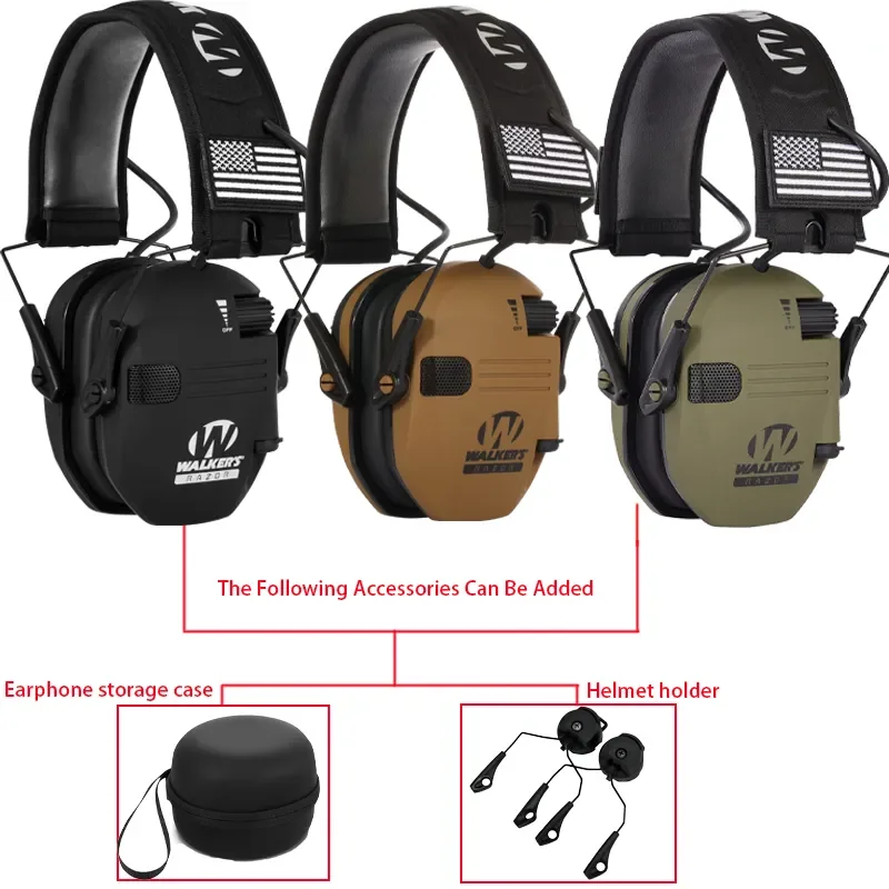 

NRR23db Outdoor Tactical Electronic Shooting Earmuff Antinoise Headphone Sound Amplification Hearing Protection Headset Foldable