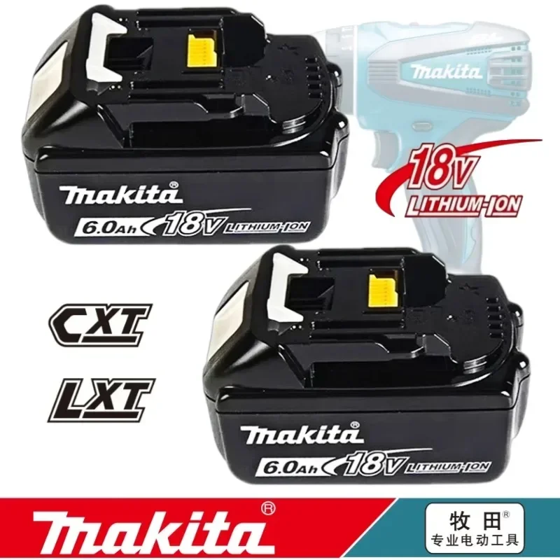 Original Makita 18V 6000/ 9000mAh Rechargeable Lithium Ion Battery With Battery indicator for Makita BL1830 BL1840 BL1850 Power