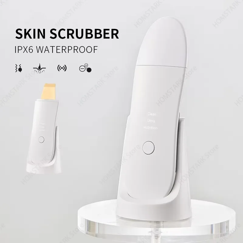 Home Use Ultrasonic Skin Scrubber, Facial Beauty Massager, Deep Pore Cleansing Skin Care Device For Home Salon