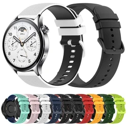 Silicone 22mm Strap For Xiaomi Watch 2 Pro / S3 S2 46MM / Mi S1 Active Pro Band Bracelet Soft Replacement Wristband Accessorie