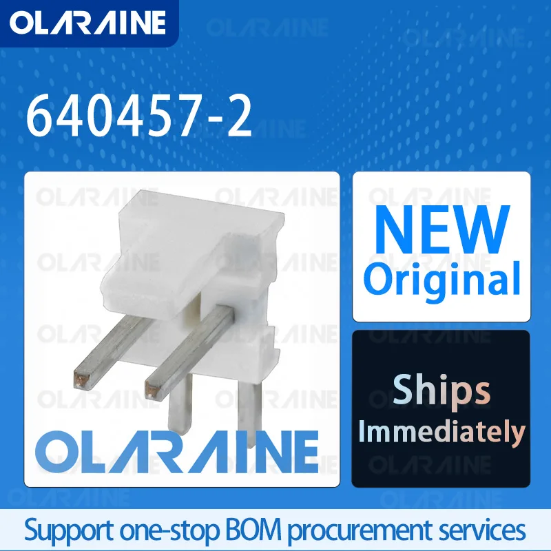 

50/200/500Pcs 640457-2 100% brand new and original IC chip Headers and wire housings Connector 2 Position