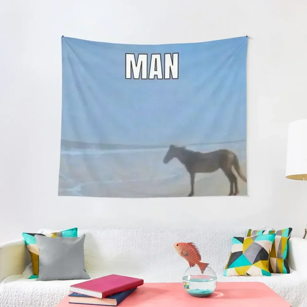 

Horse looking out to sea meme Tapestry Home Decoration Accessories Room Decorations Room Design Decorative Wall Tapestry