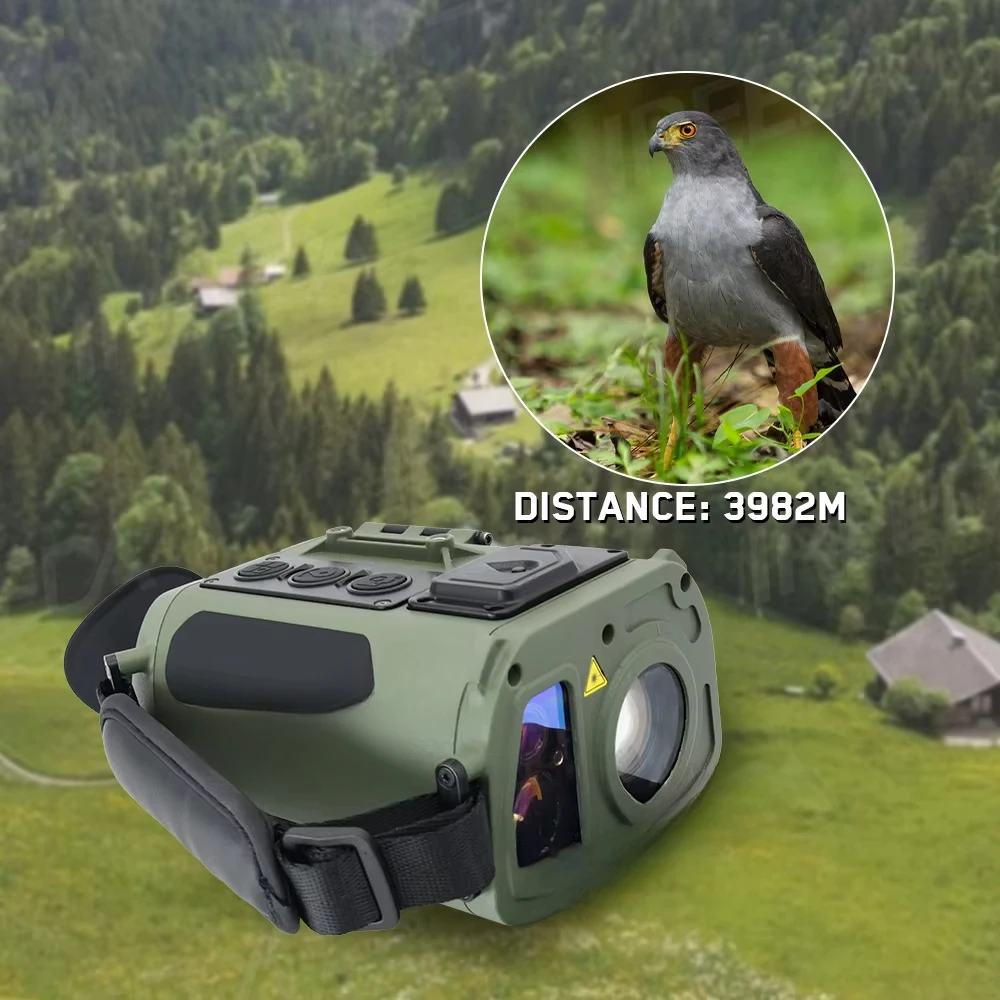 For Day and Night Observation Memorize Target Position Distance and Time Minimum Measurement Range 50 Meters Laser Rangefinder