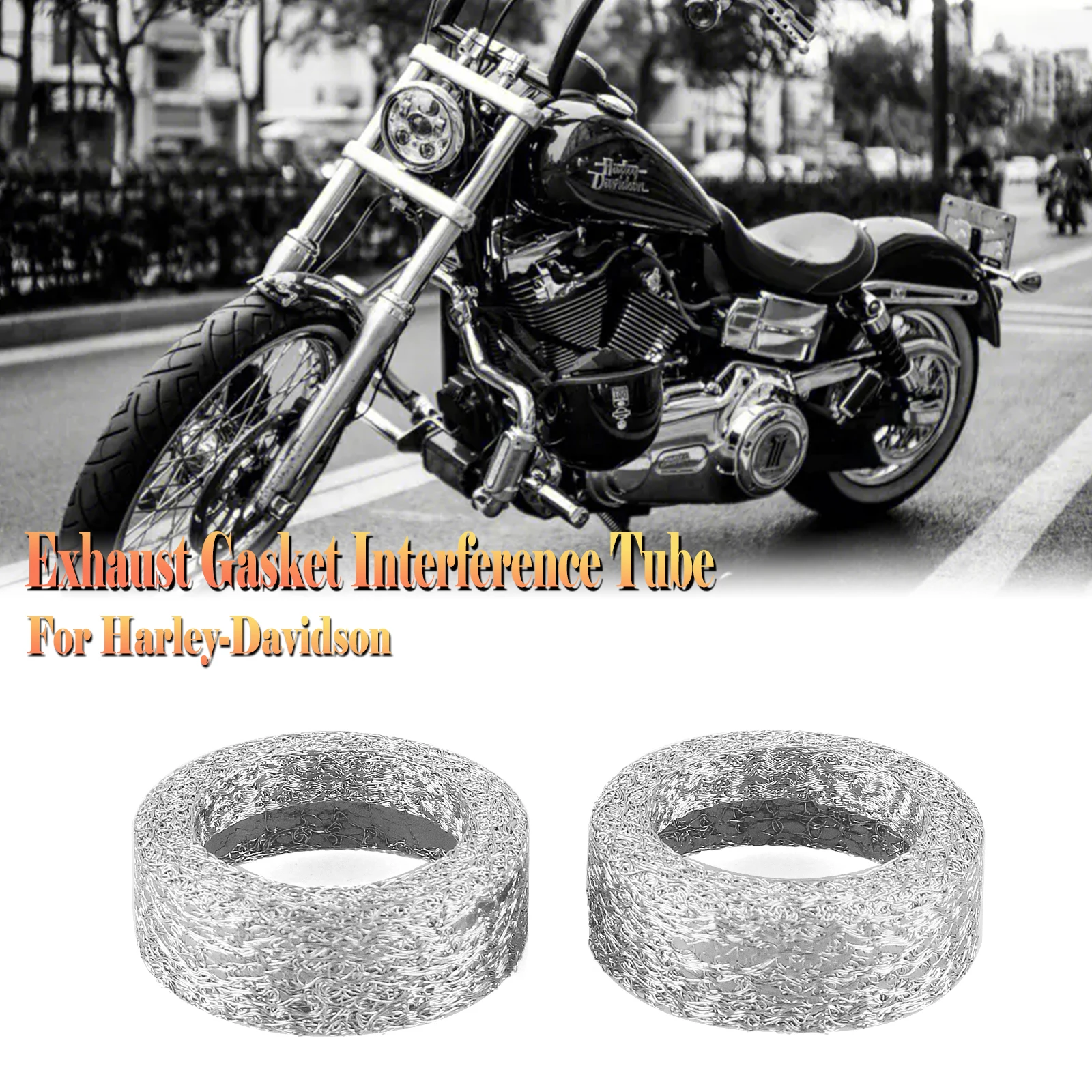 

Pop For Harley Davidson HD Softail Sportster Heritage XL XR Motorcycle Exhaust Gasket Interference Tube