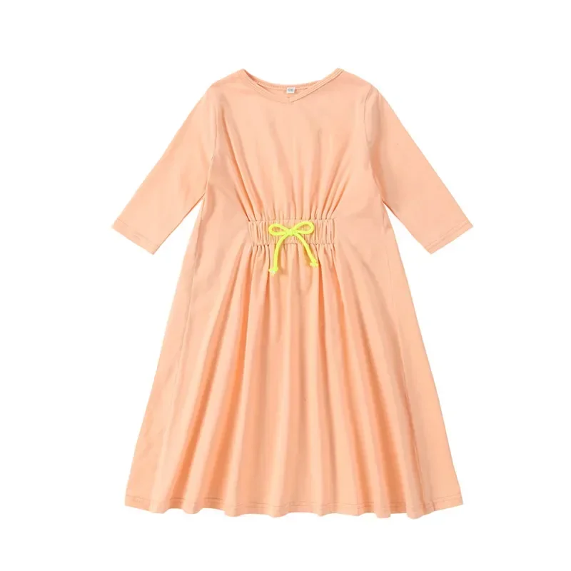 Spring Orange Cotton Solid – Orange Dress