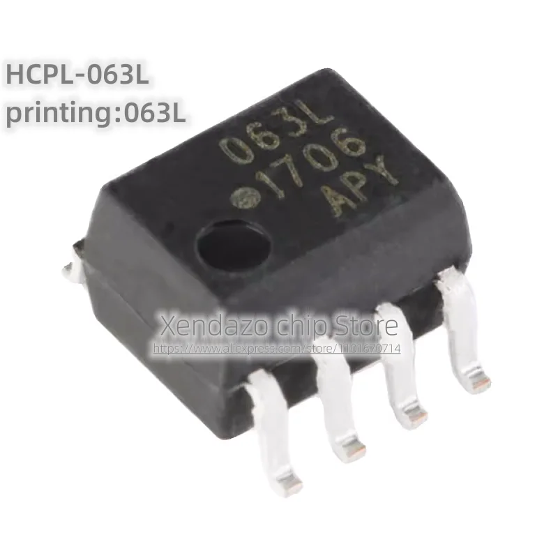 

10pcs/lot HCPL-063L-500E HCPL-063L printing 063L SOP-8 package Original genuine Optocoupler chip