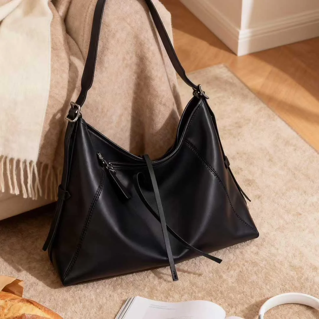 حمل حقيبة جديدة سوداء المحارب حقيبة يد كبيرة المرأة الكتف حقيبة كروسبودي سعة كبيرة حقائب جلدية ناعمة للركاب للنساء
