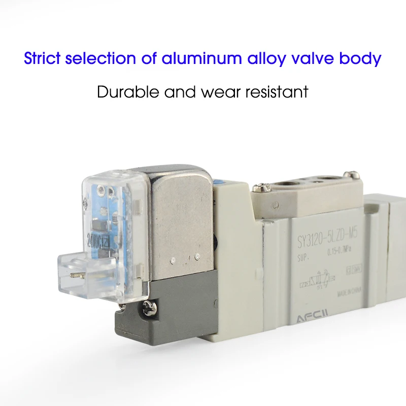SMC Type SY3120/5120/7120 4LZD 5LZD 6LZD High Quality Pneumatic Control Solenoid Valve 5 port 2 Solenoid Valve