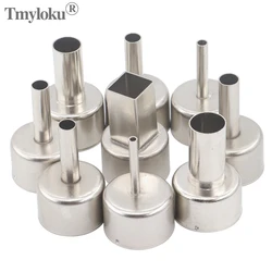 9pcs/lot 22mm Universal Nozzle Soldering station Hot Air Stations Gun Nozzles for 858D/858D+/8586/8858 Welding Nozzles